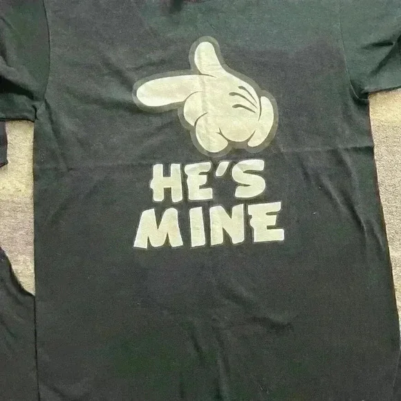 Couple's matching t shirt in black - Picture 4 of 7